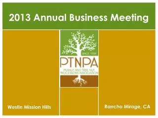 2013 Annual Business Meeting
