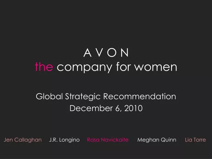 a v o n the company for women