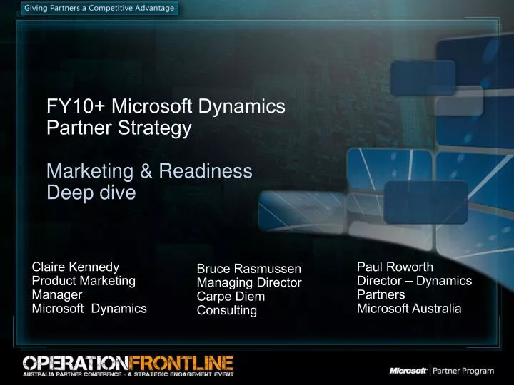 fy10 microsoft dynamics partner strategy marketing readiness deep dive