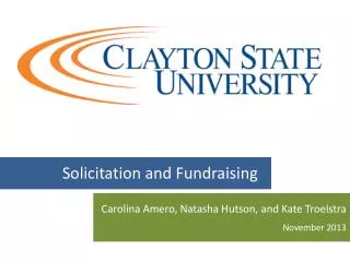 Solicitation and Fundraising