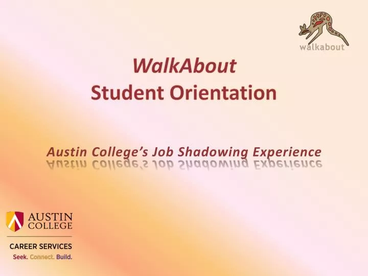walkabout student orientation