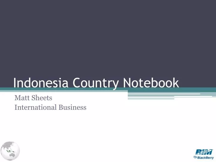 indonesia country notebook
