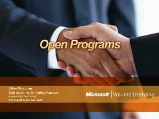 Open Programs