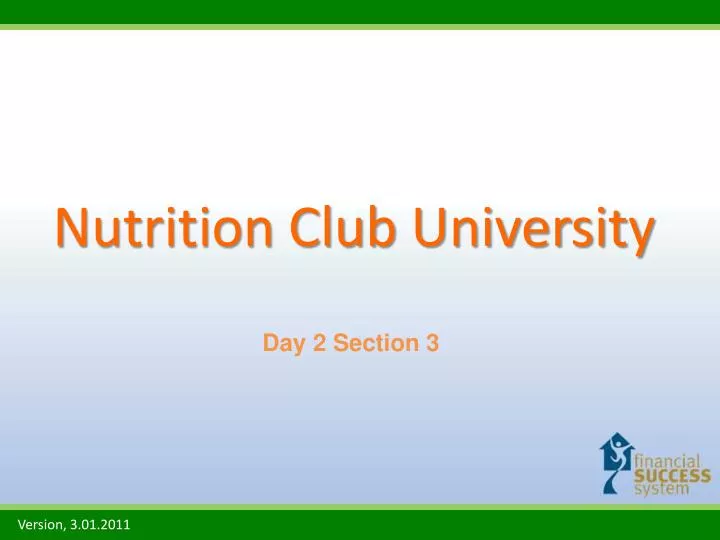 nutrition club university
