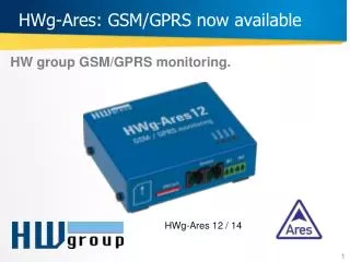 HWg-Ares : GSM /GPRS now available