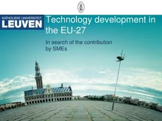 Technology development in the EU-27