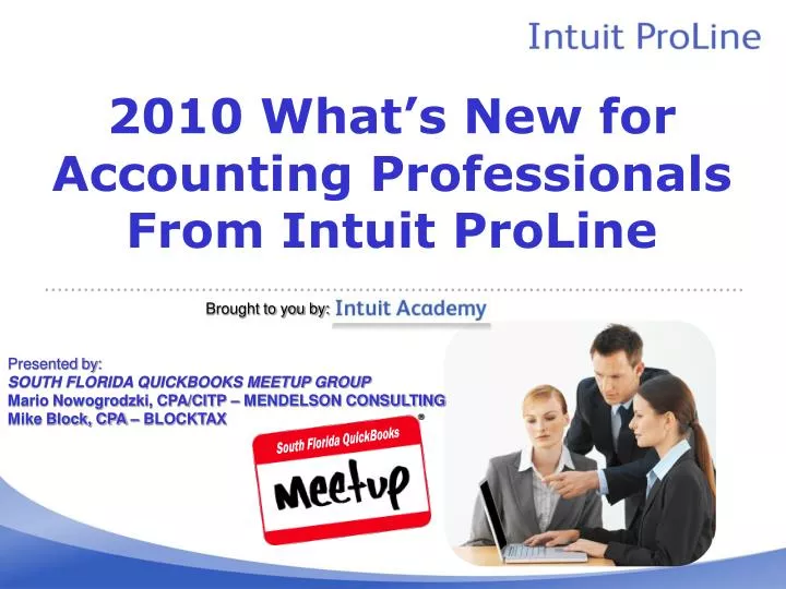 2010 what s new for accounting professionals from intuit proline