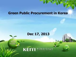 Green Public Procurement in Korea