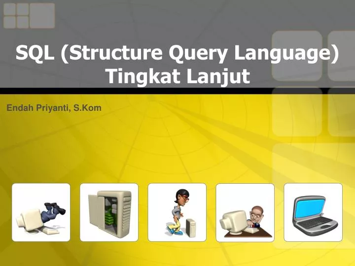 sql structure query language tingkat lanjut