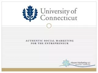 authentic Social marketing for the entrepreneur