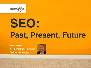 SEO: Past, Present, Future