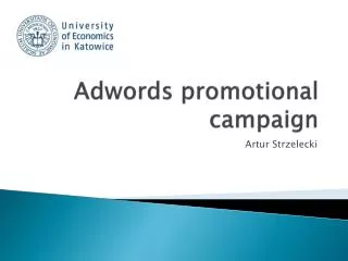 Adwords promotional campaign