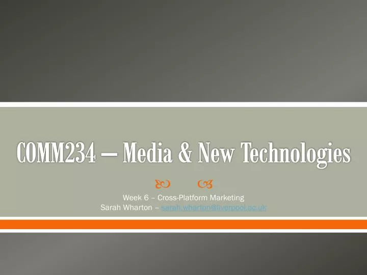 comm234 media new technologies