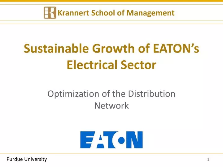 sustainable growth of eaton s electrical sector