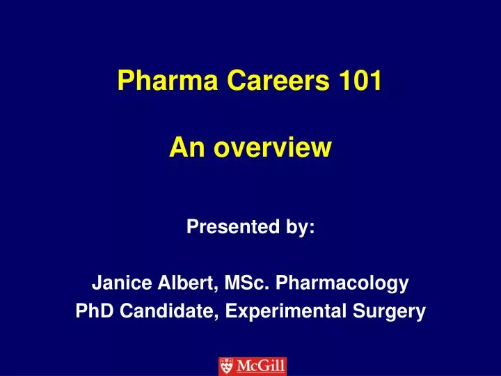 pharma careers 101 an overview