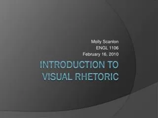 Introduction to Visual Rhetoric