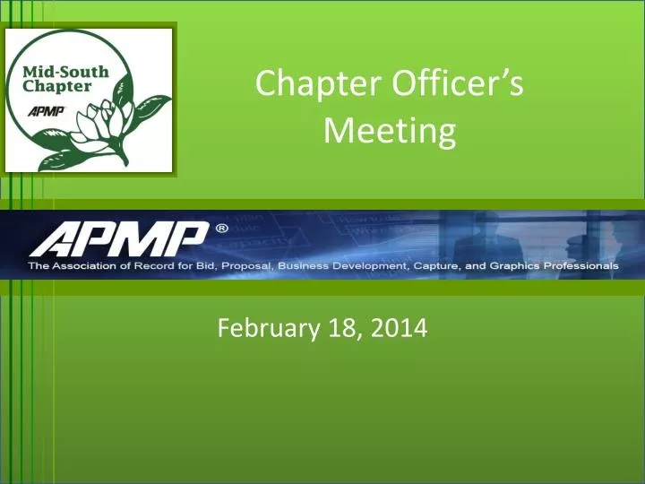 chapter officer s meeting