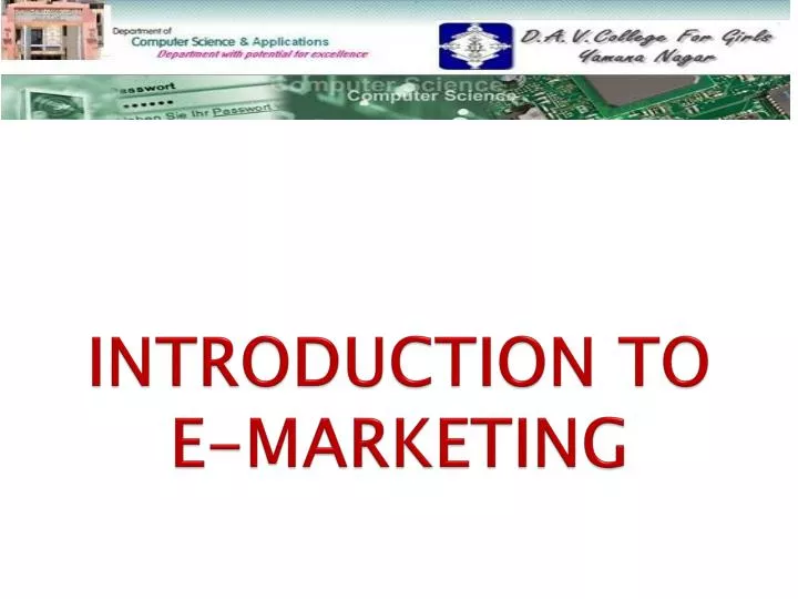 introduction to e marketing