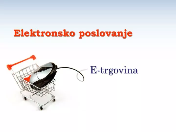 e trgovina