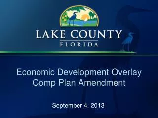 Economic Development Overlay Comp Plan Amendment