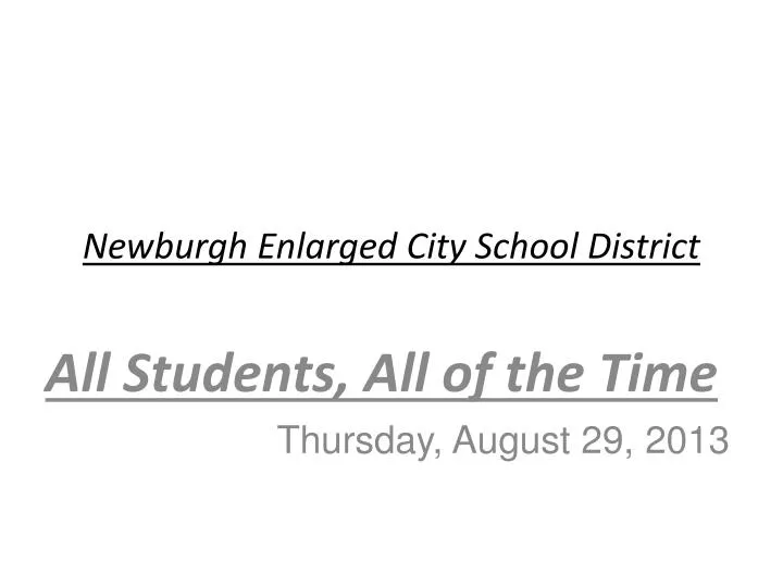 newburgh enlarged city school district