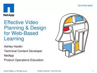 Effective Video Planning &amp; Design for Web-Based Learning