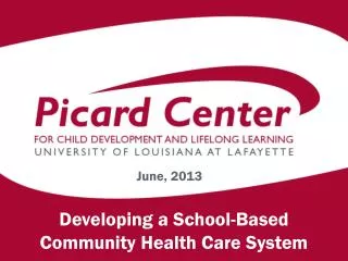 Developing a School-Based Community Health Care System