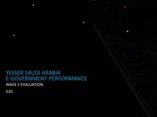 Yesser saudi arabia e-Government performance