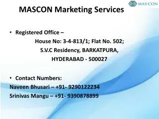 MASCON Marketing Services