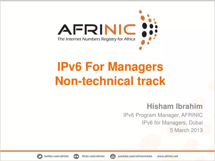 ipv6 for managers non technical track