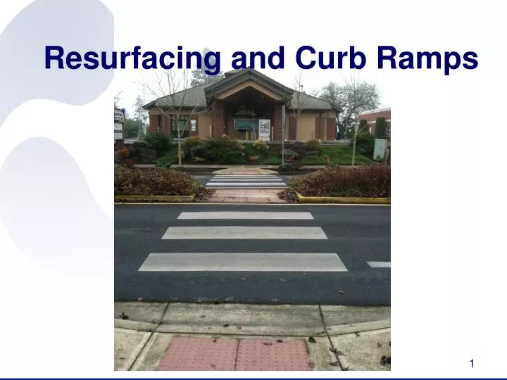 resurfacing and curb ramps