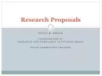 Research Proposals - slide 1