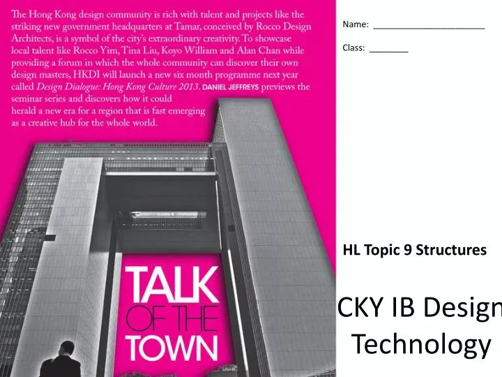 cky ib design technology
