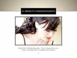 H. Drewett-cormier wedding