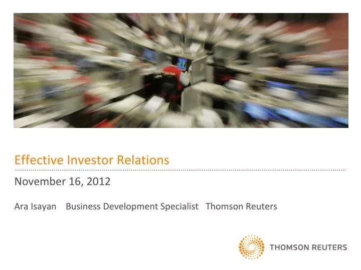 effective investor relations