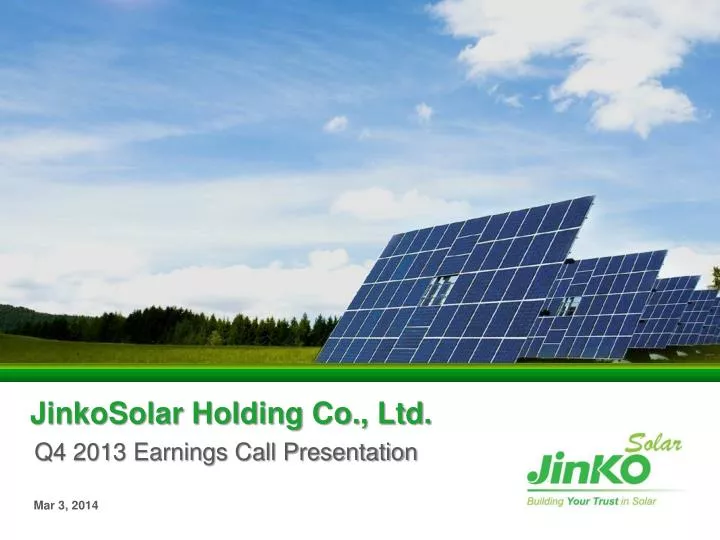 jinkosolar holding co ltd