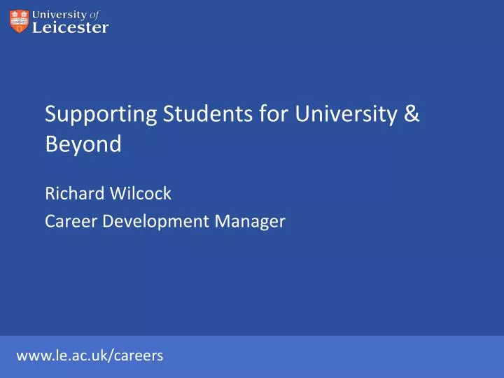 supporting students for university beyond