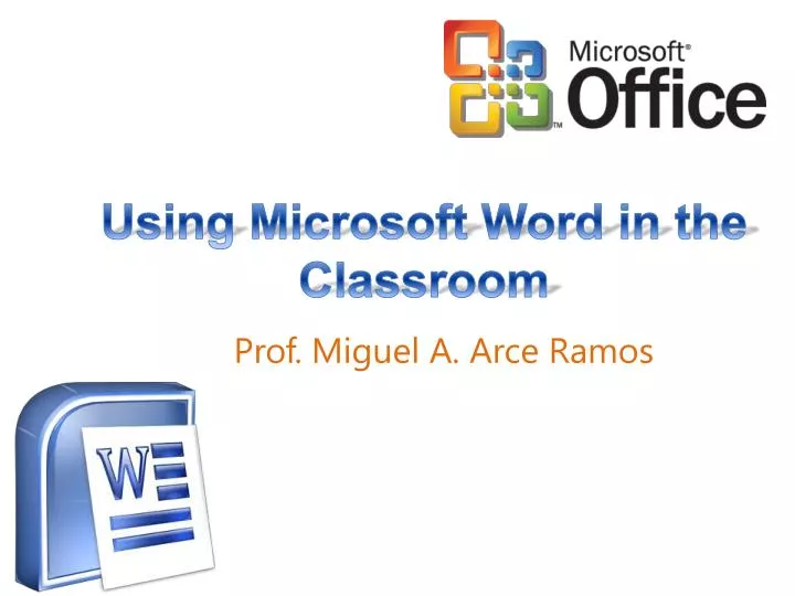 using microsoft word in the classroom