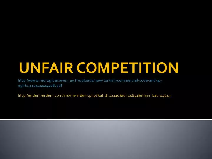 unfair competition
