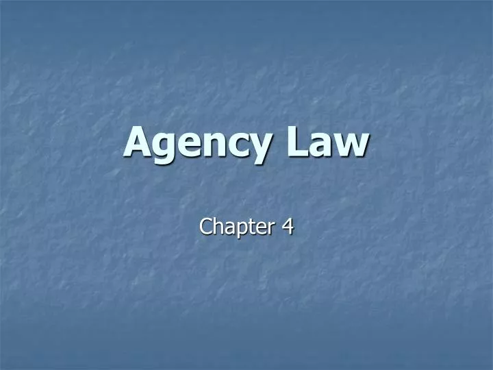 agency law