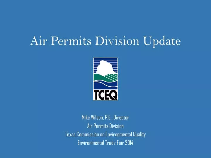 air permits division update