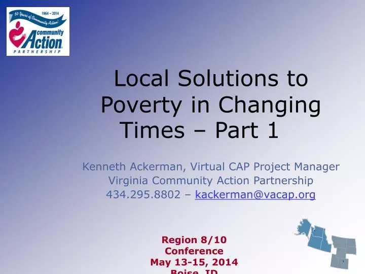 local solutions to poverty in changing times part 1