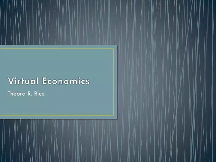 virtual economics