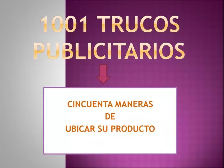 1001 trucos publicitarios