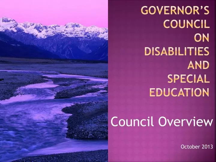 governor s council on disabilities and special education