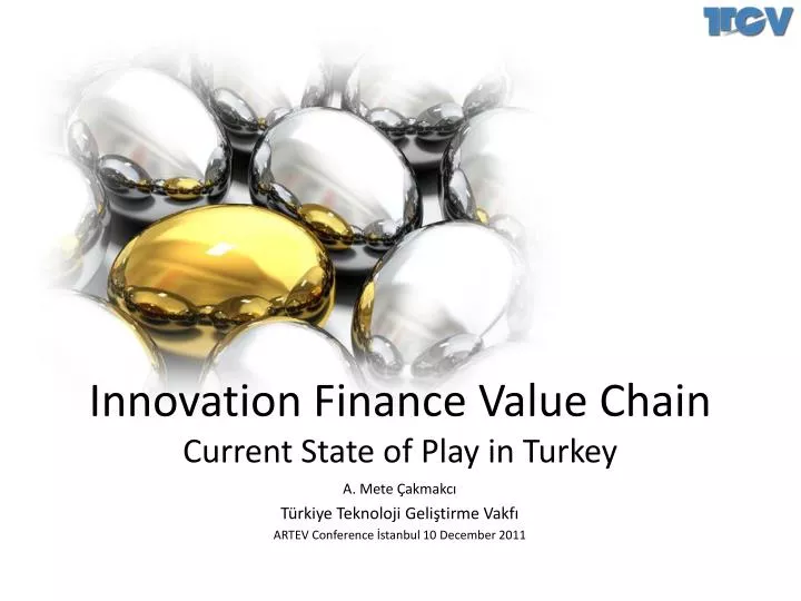 innovation finance value chain current state of play in turkey