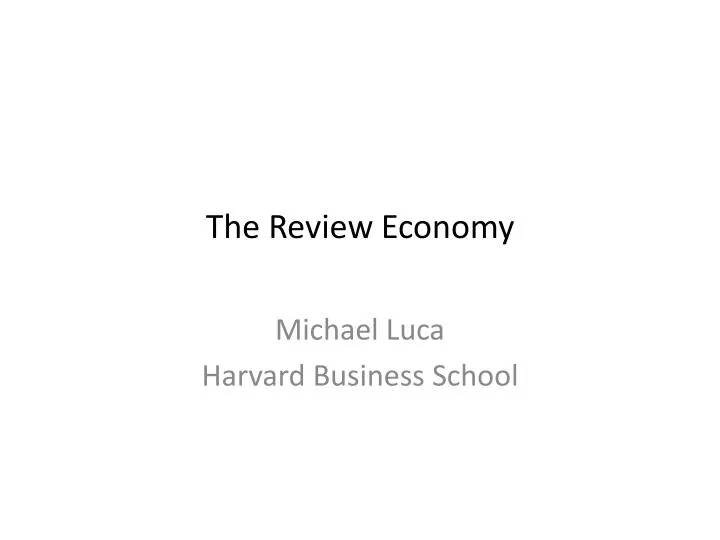 the review economy