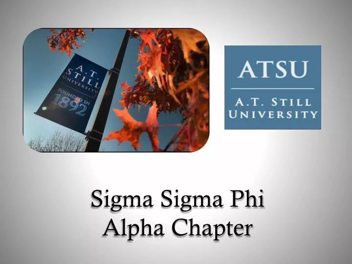 sigma sigma phi alpha chapter