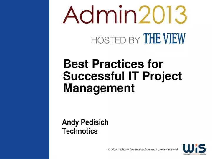 best practices for successful it project management