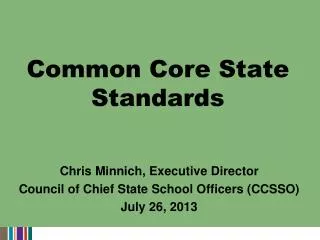 common core state standards